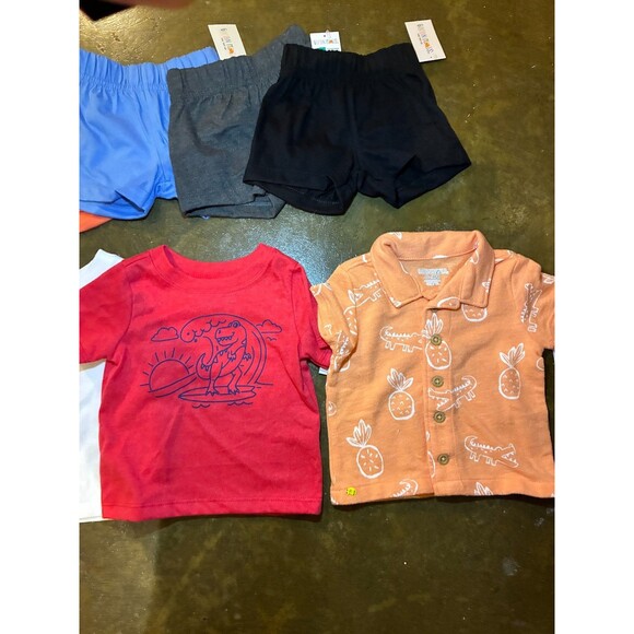 NWT Baby Boys Summer Capsule Wardrobe - Garanimals - 0-3M - Picture 2 of 5